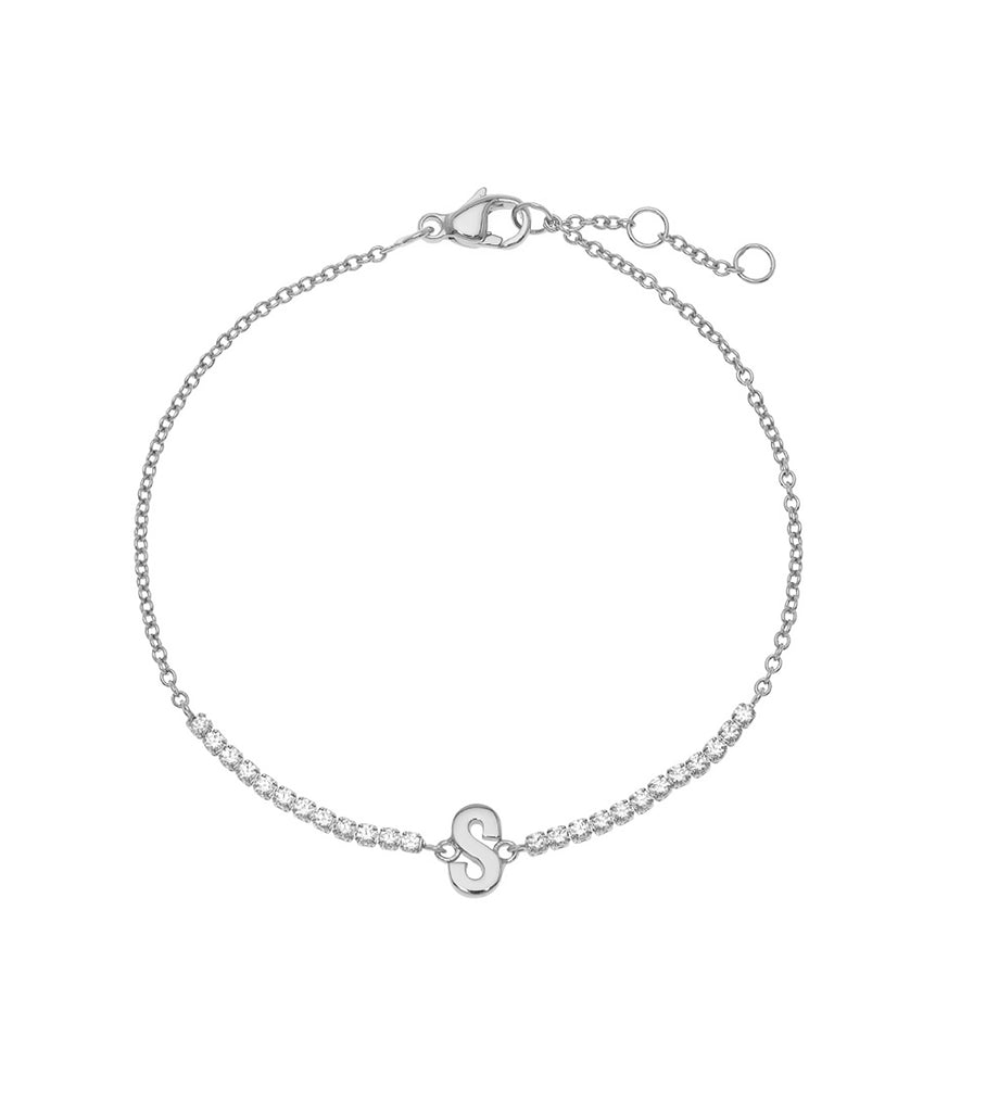 Letter S Tennis chain Bracelet