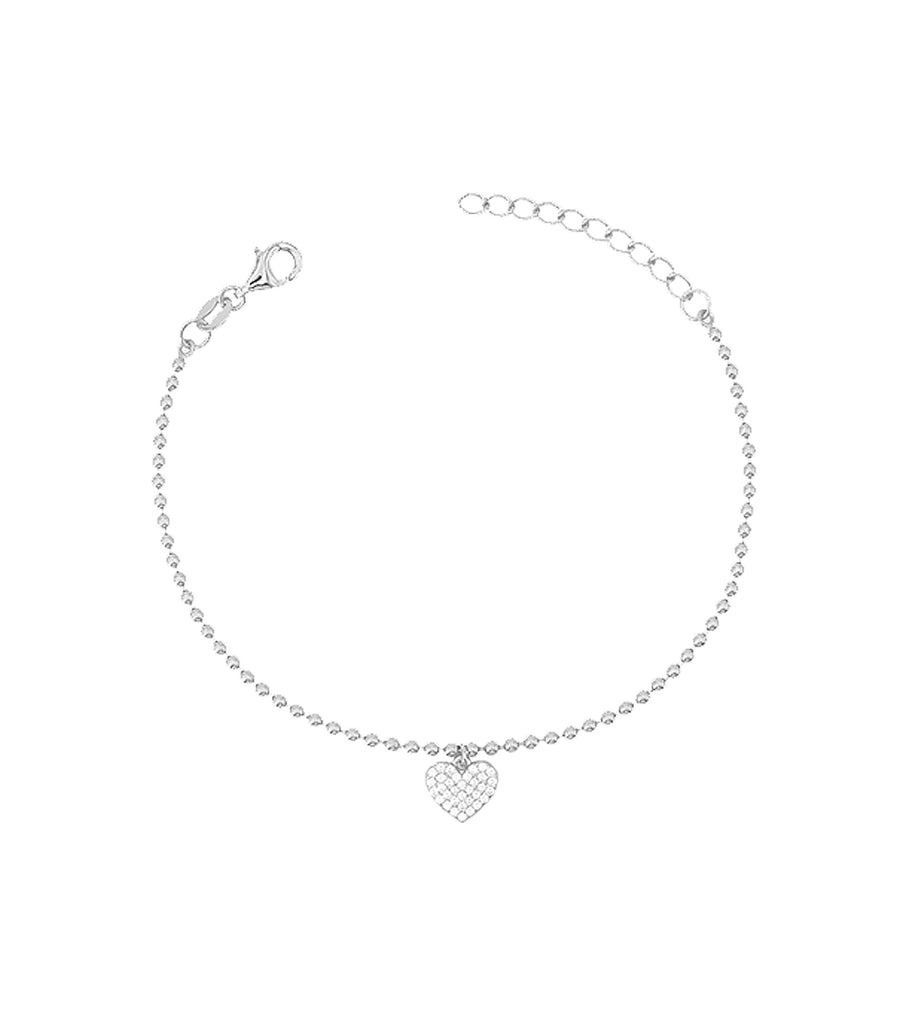 Heart Bead Chain Bracelet B3017