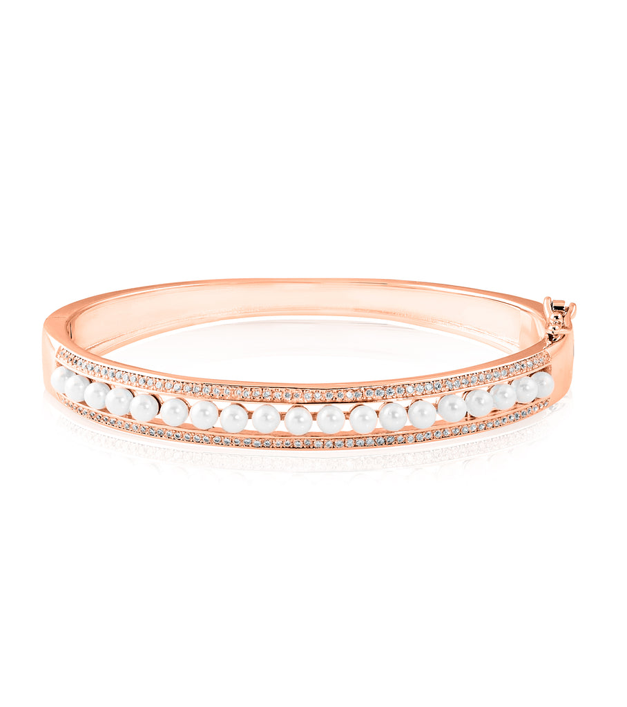 Row of Pearls Bangle