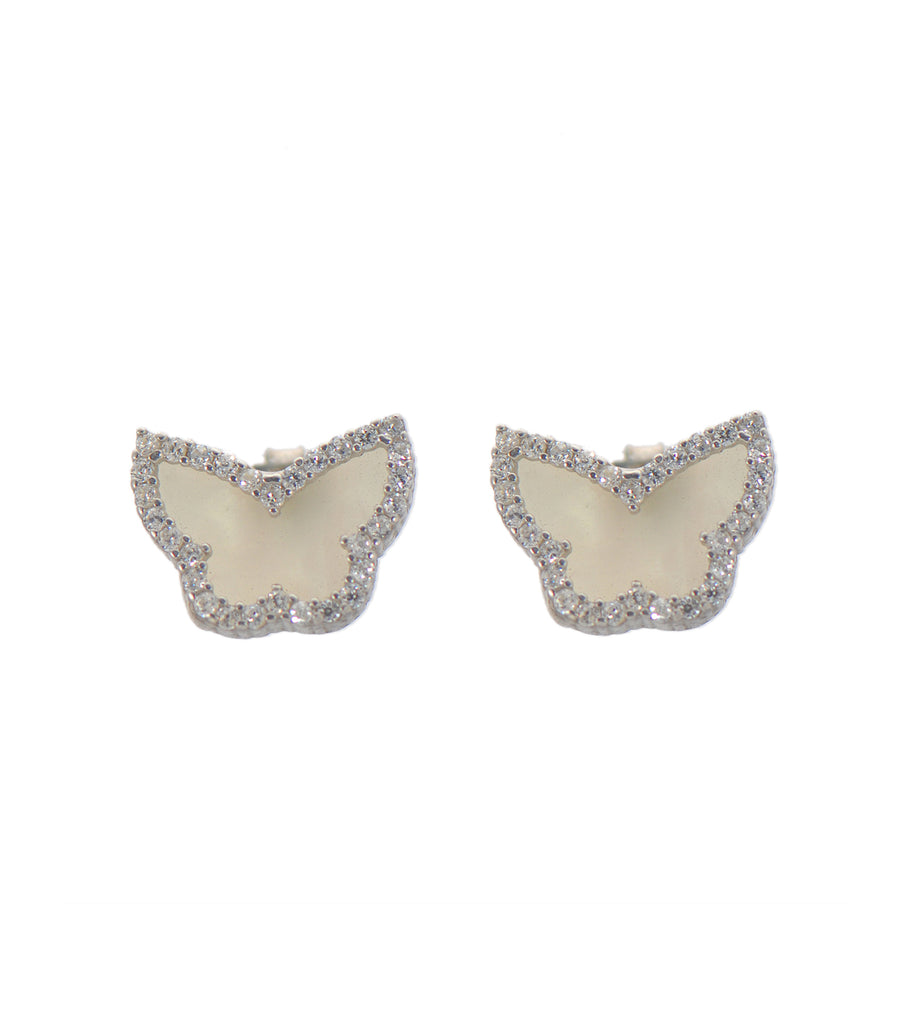 Mother of Pearl Butterfly Studs