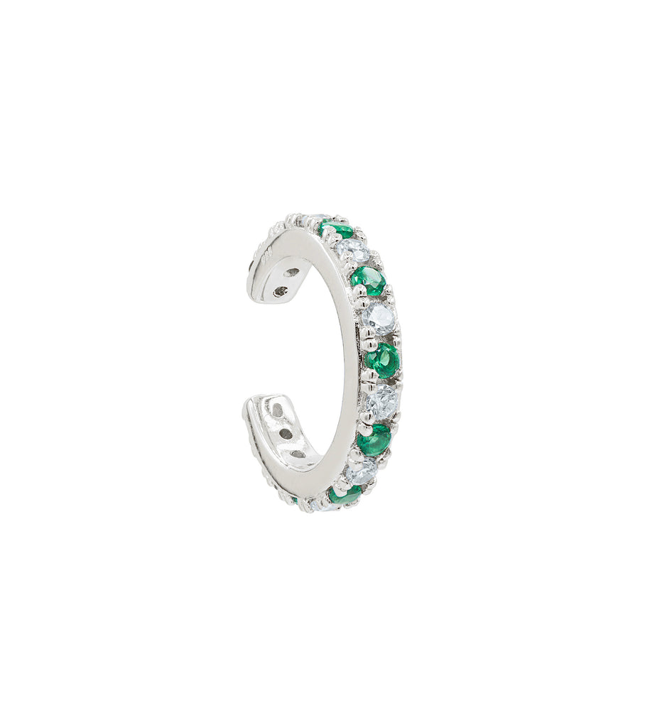 Green with CZ Ear Cuff