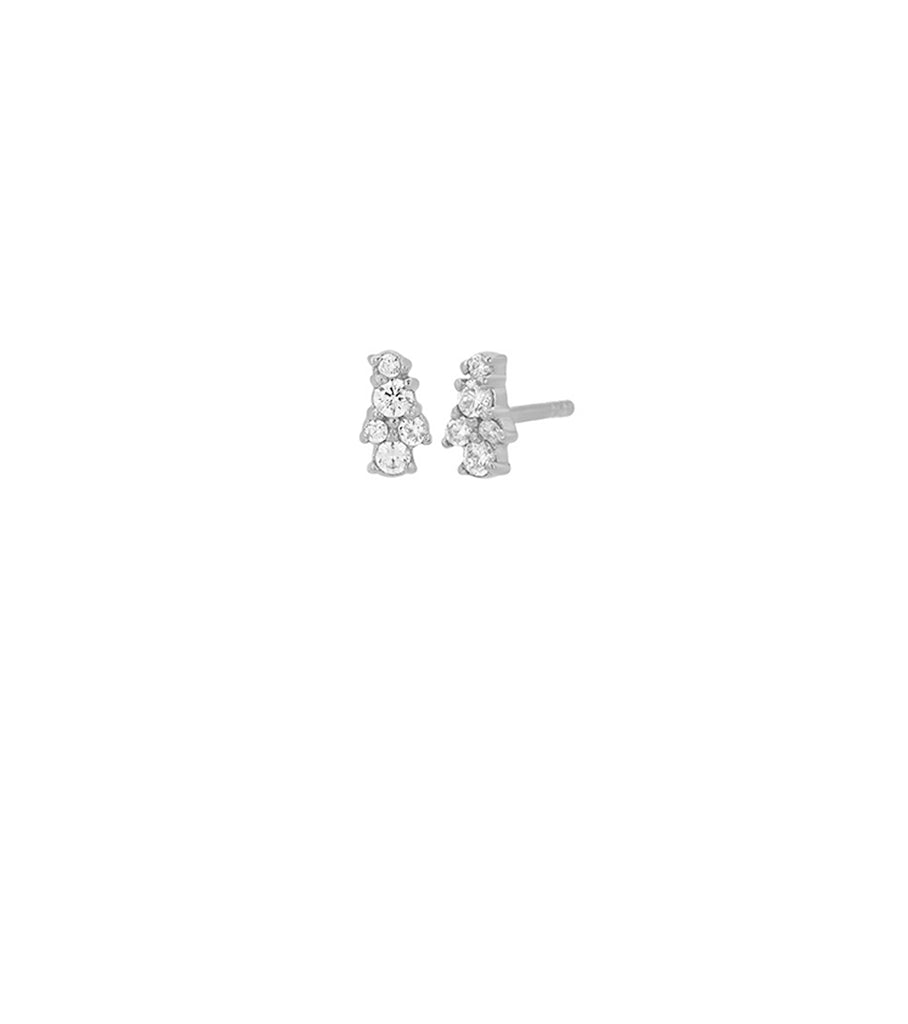 Cluster Bar Stud Earring