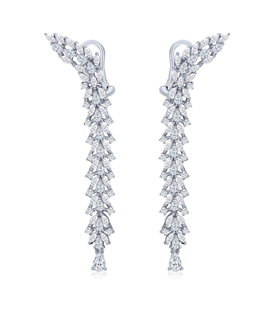 Small Marquise CZ Dangle Earrings