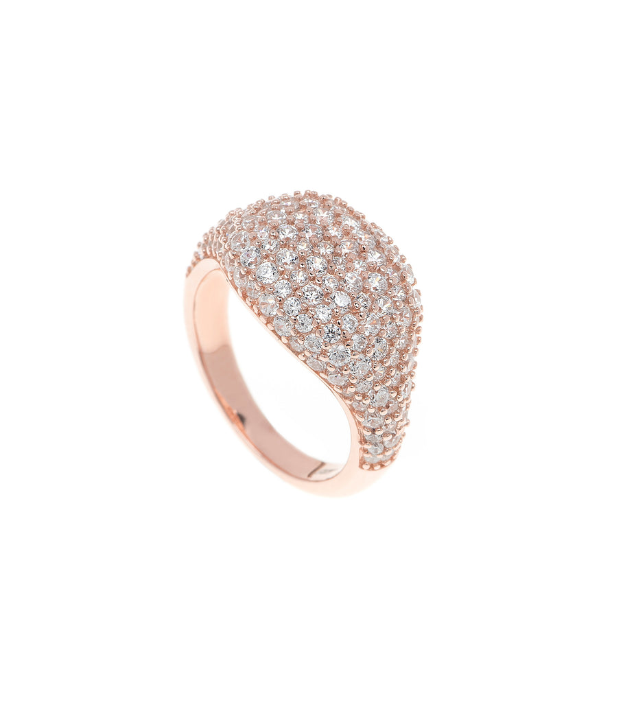 Pinky Pave Ring