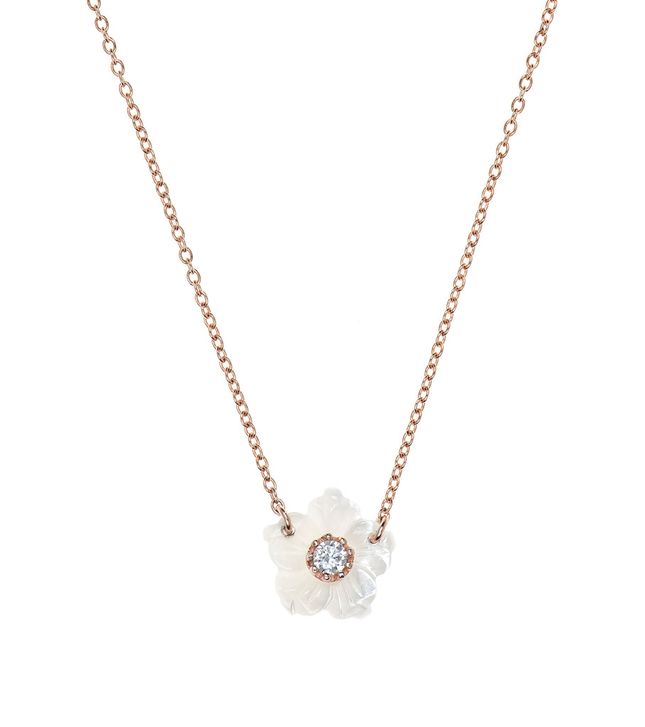 Flower White Necklace