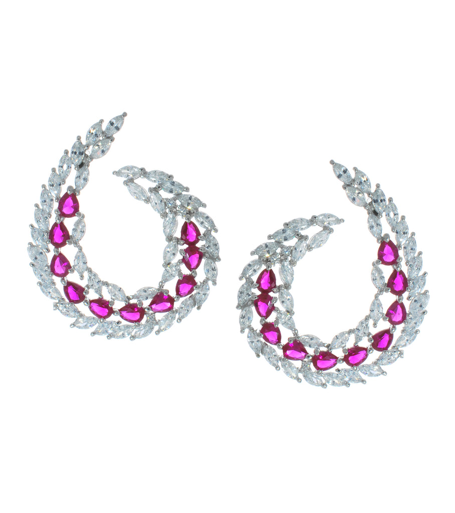 Multi Color Elegance Garland Earrings