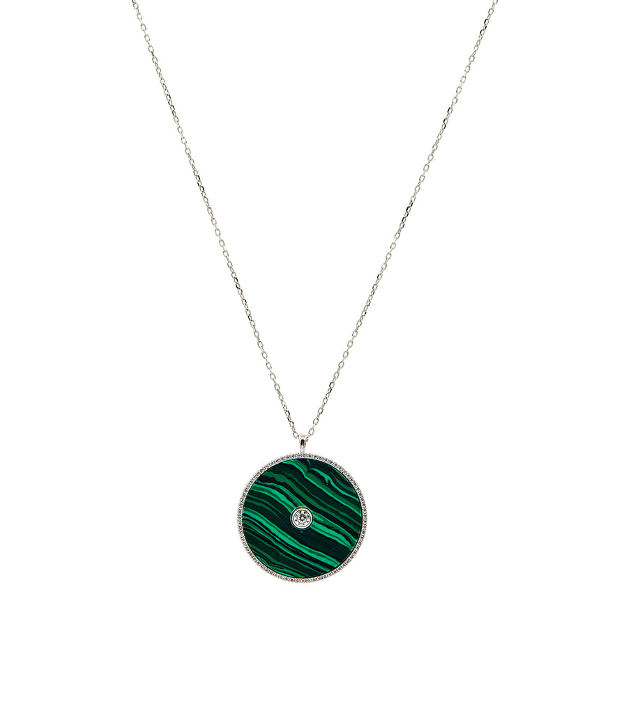 Large Green MOP Necklace