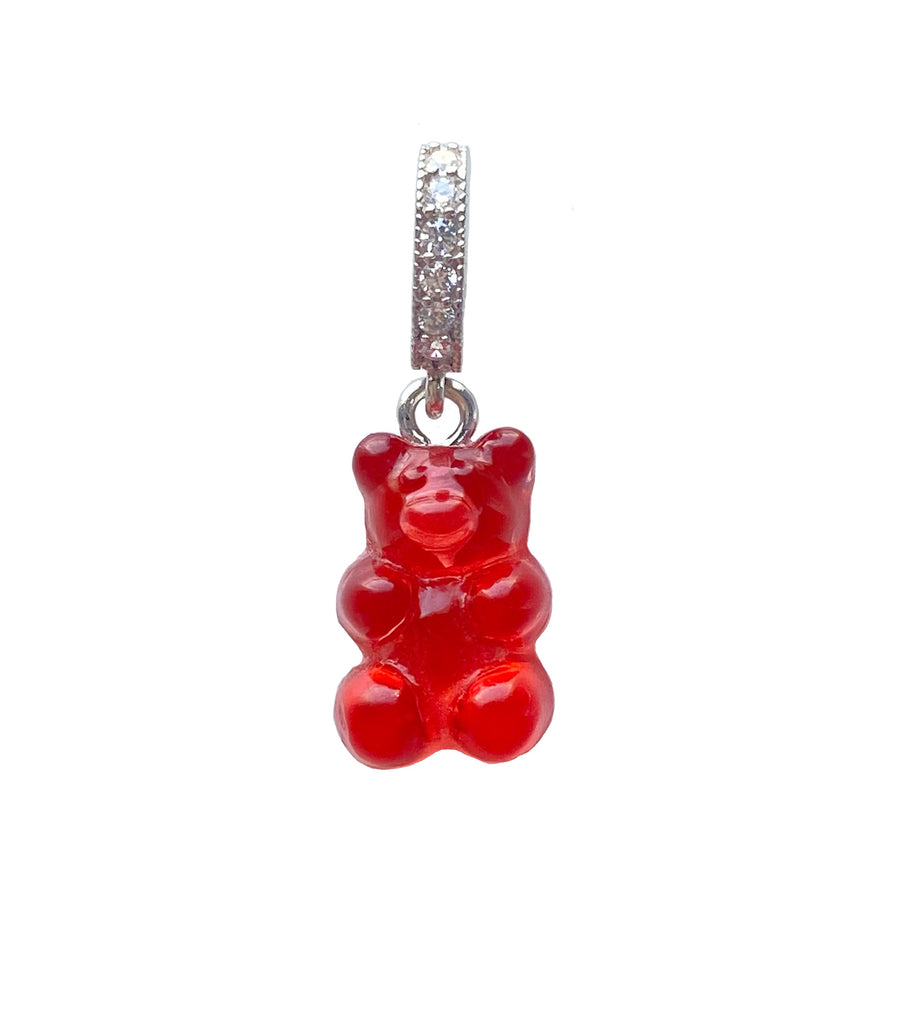 Jelly Red Gummy Bear Charm دلّاية بشكل دب أحمر