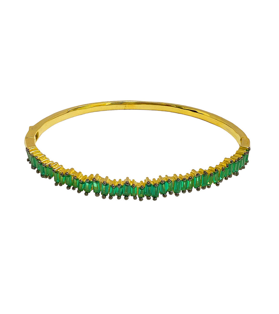 Green Bangle Bracelet